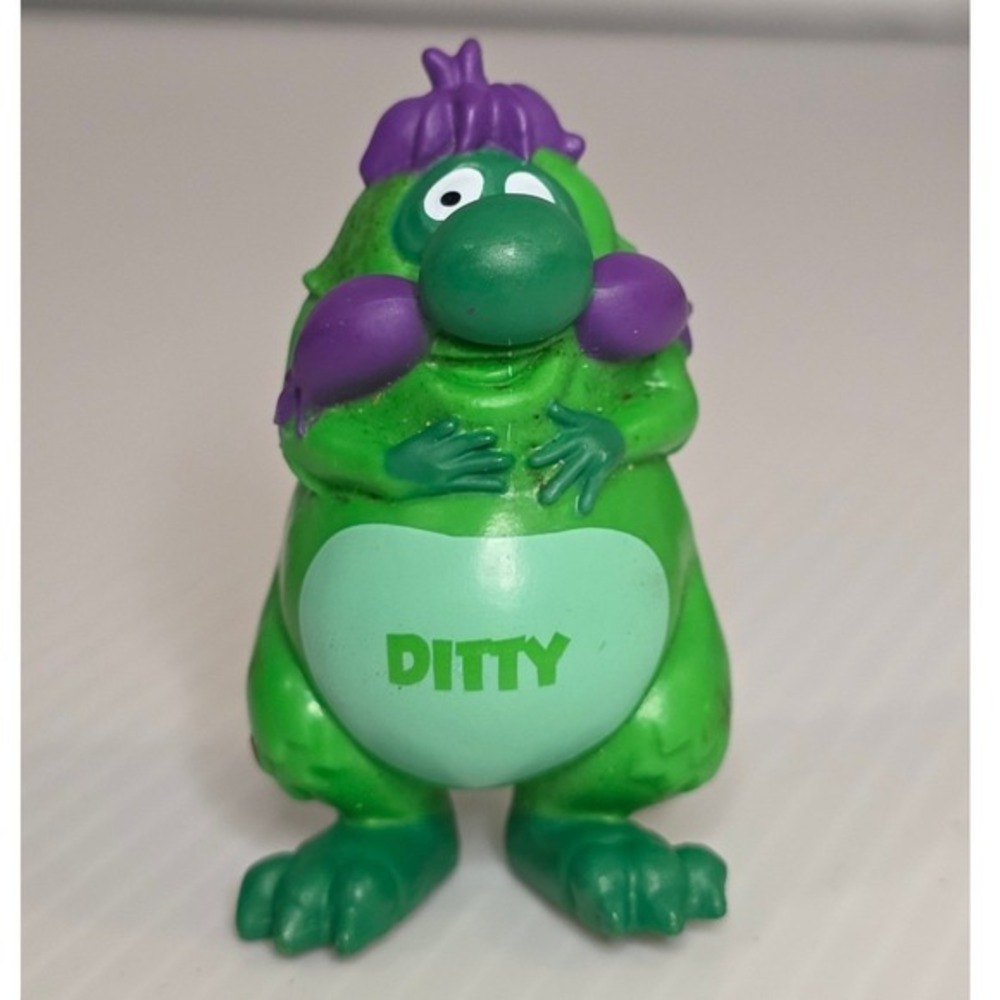 Yowie Surprise‎ Ditty Figure Yowie World Green Monster Toy Early 2000s